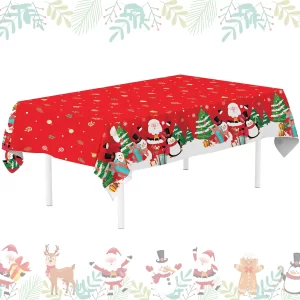 Christmas Tablecloth Merry Christmas Decoration for Home 2025 Pendant Xmas Table Cover Ornament Navidad Natal New Year Gift 2026