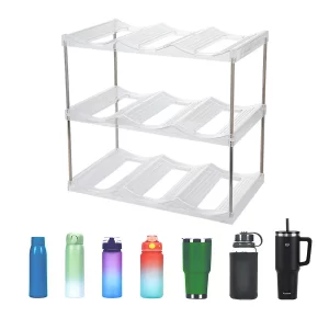 Water Bottle Organizer Stanley Cup Holder Tumbler Storage Stackable Water Bottle Holder for Kitchen Pantry Stanley Accessories